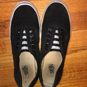 Black Slip On Vans